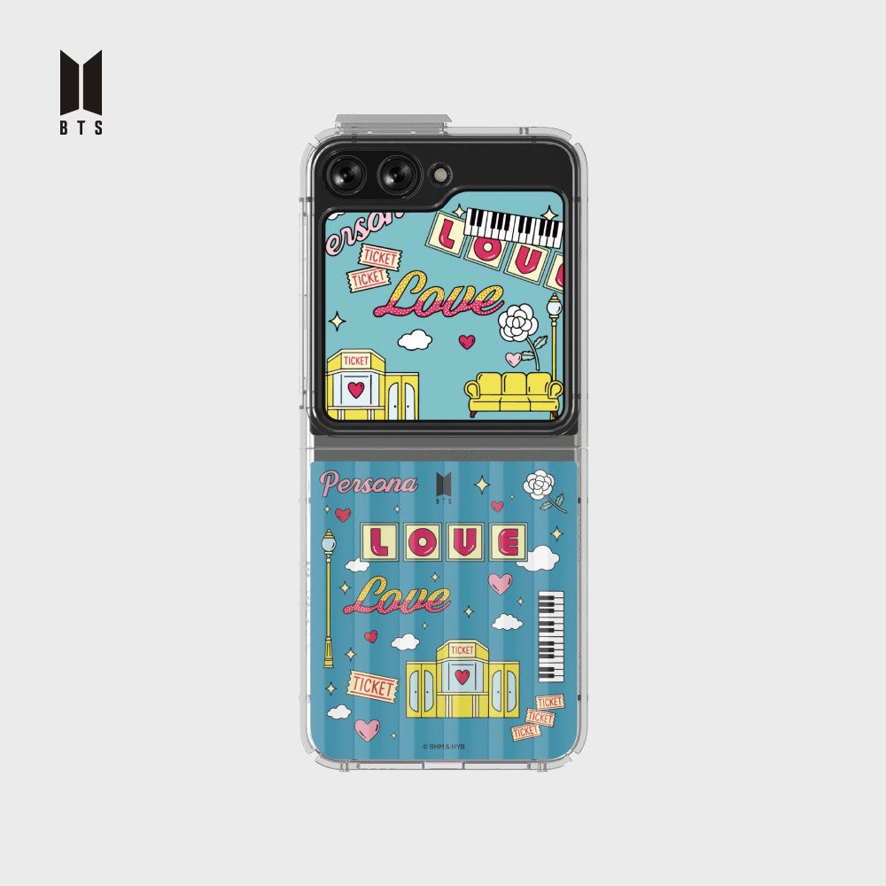 BTS Music Theme Flipsuit card Case Set Boy With Luv For Galaxy Z Flip5