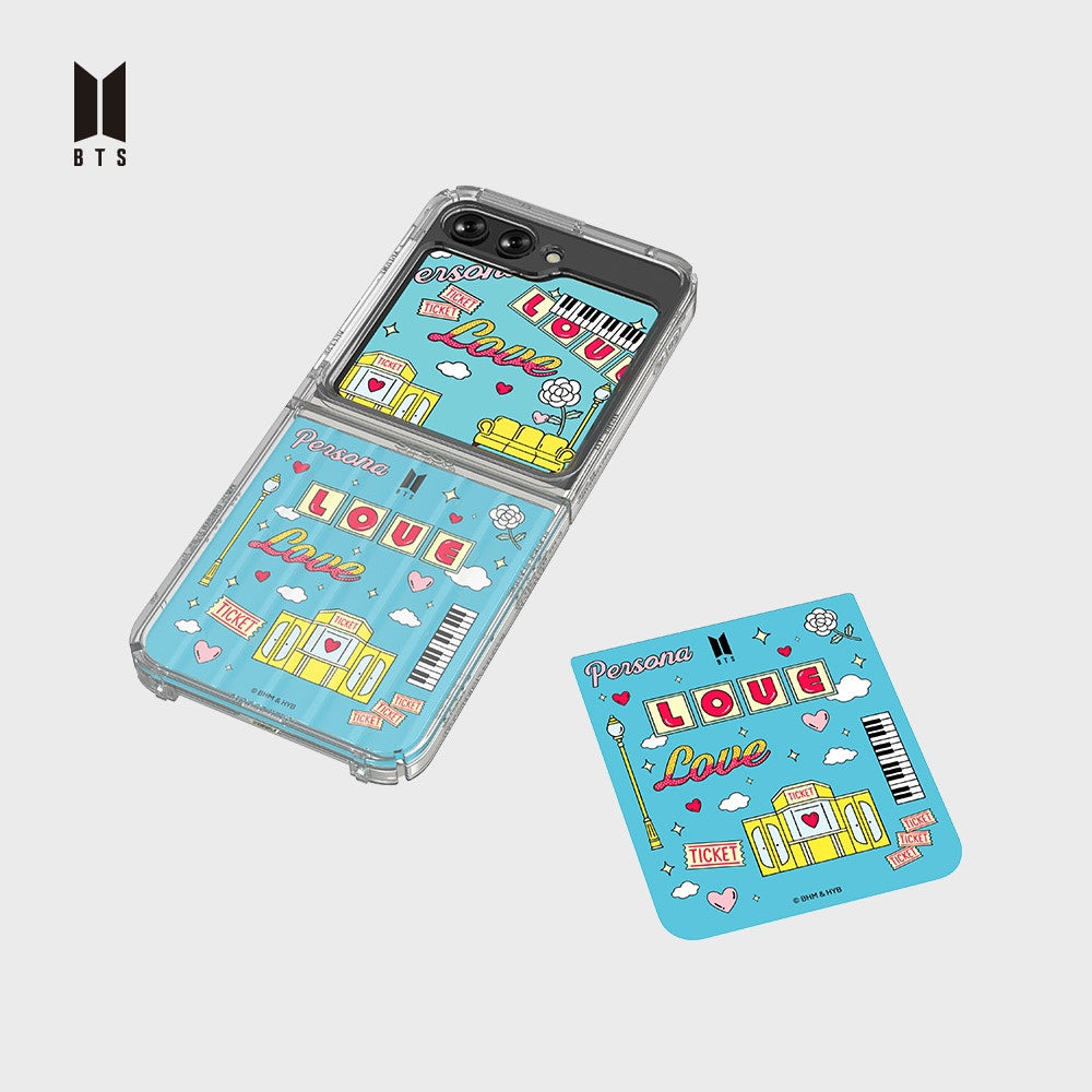 BTS Music Theme Flipsuit card Case Set Boy With Luv For Galaxy Z Flip5