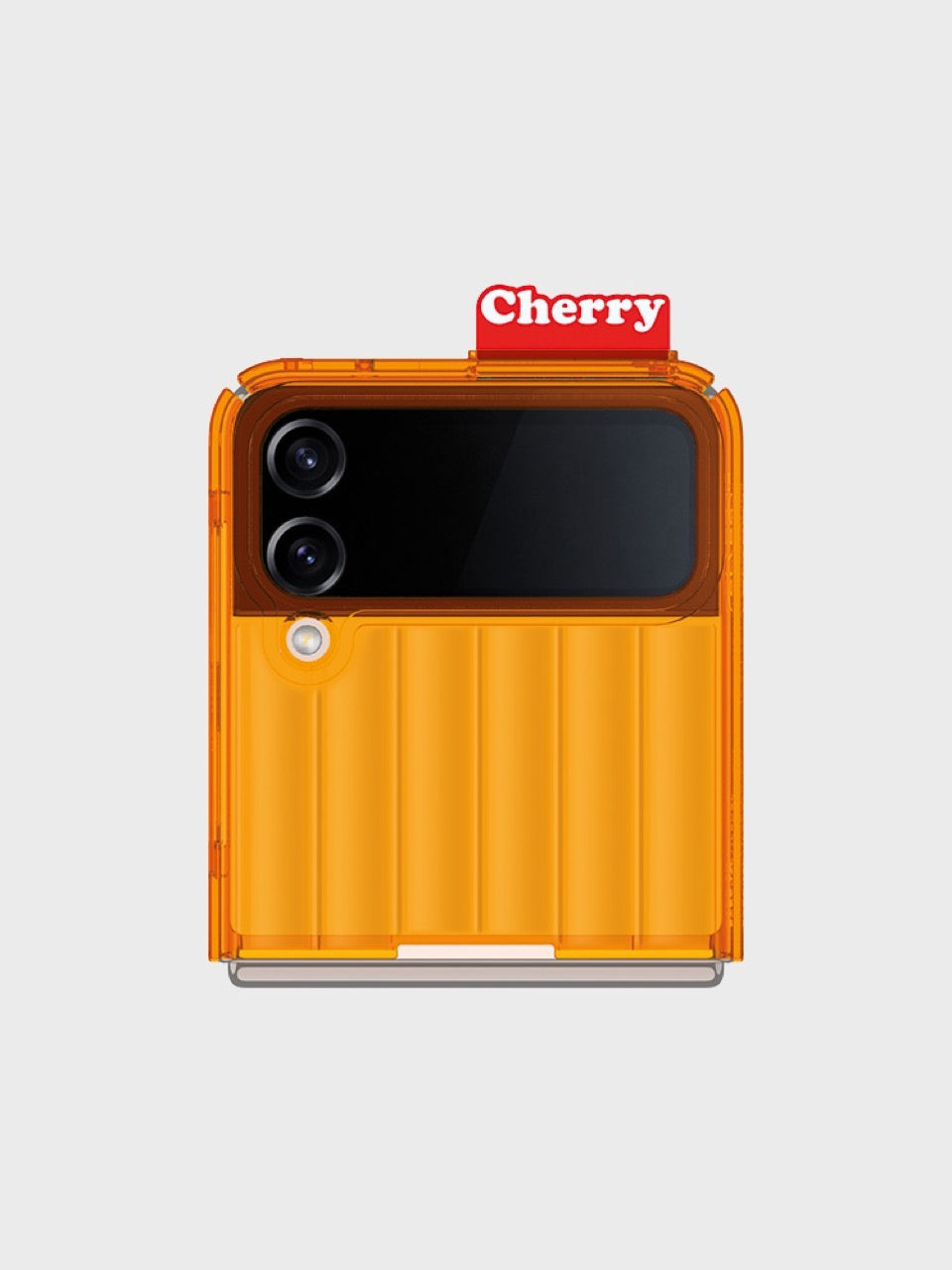 CL B1 Orange Cover Cherry Tag for Galaxy Z Flip4